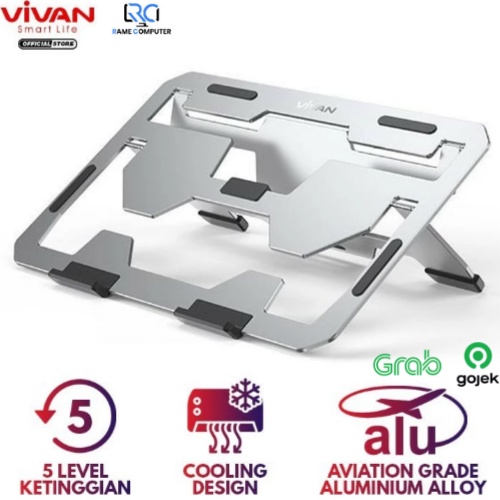 VIVAN VLS02 Laptop Cooling Stand Five-Level Height Angle Adjustable