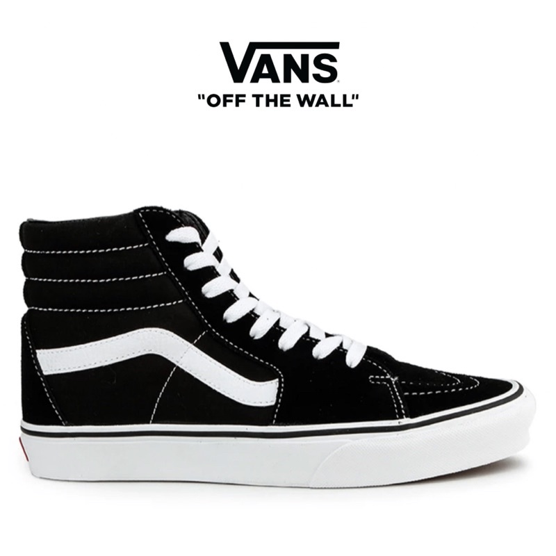 Vans SK8 High Classic Black White | Sepatu Vans Original 100%
