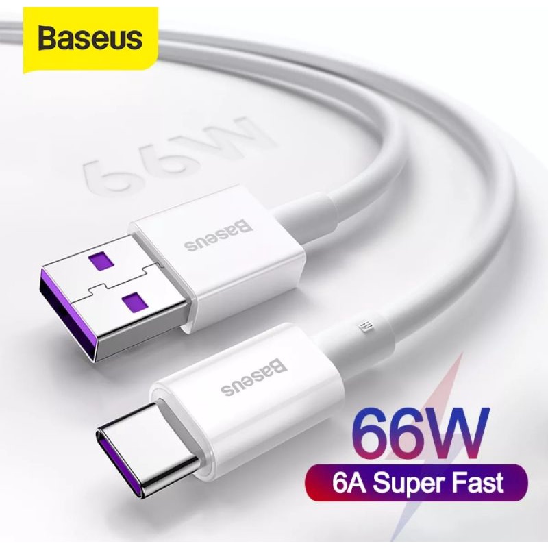 Baseus 6A/66W Huawei P40 P40 Pro Mate Oppo/Vivo Flash Charging Type C