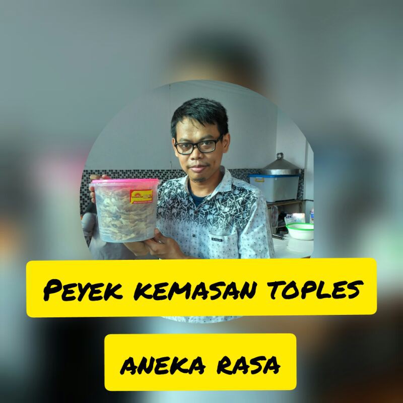 

Peyek kemasan toples aneka rasa