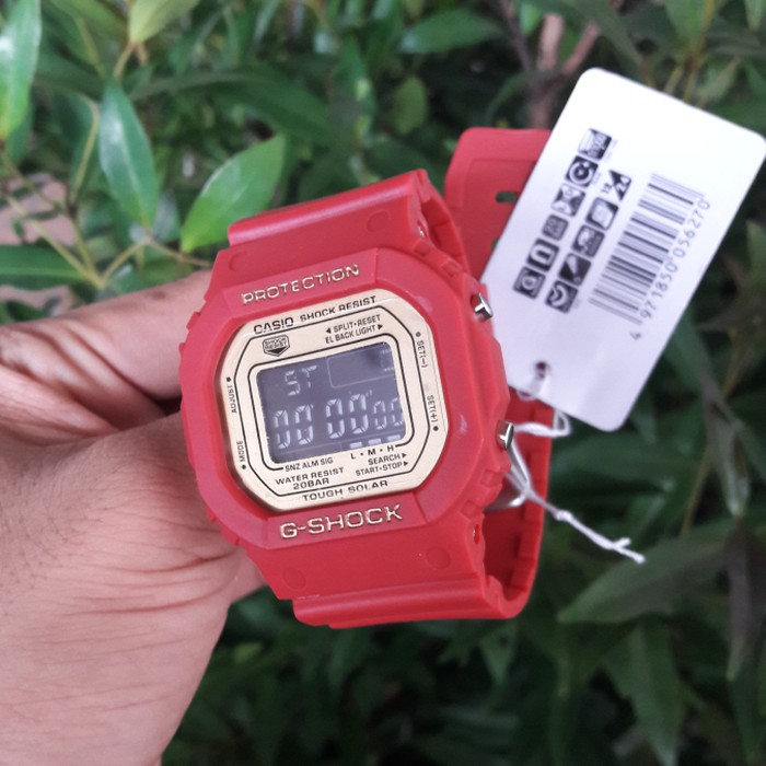 MURAH MERIAH G SHOCK GLS 5600 GSHOCK GLS5600 FULL MERAH   Merah Diskon
