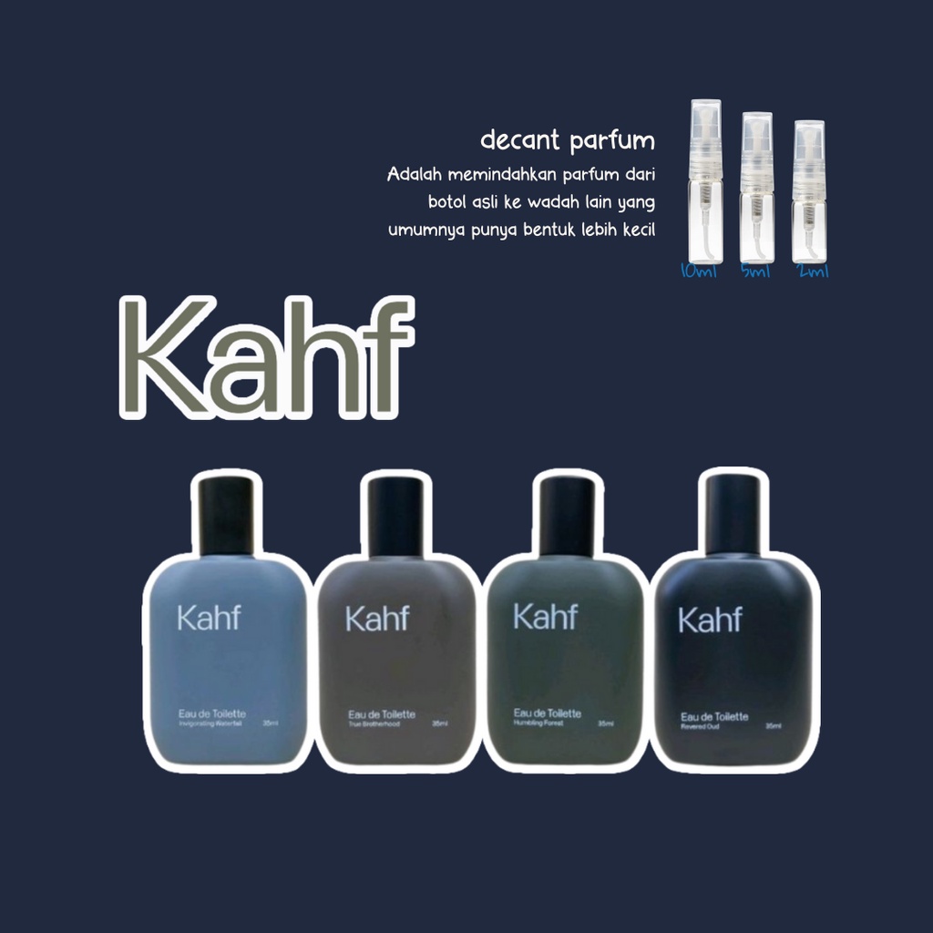(SHARE DECANT) KAHF Parfum Pria Eau de Toilette - All Variant Parfum Cowok Parfum KAHF Parfum KAFH P