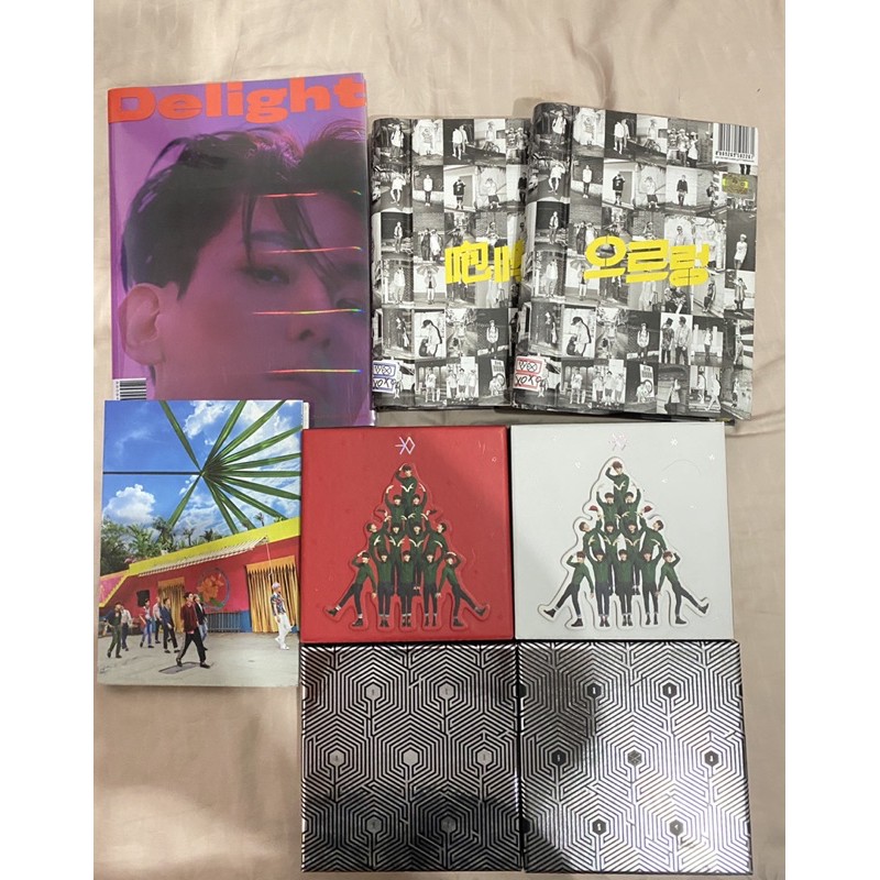 EXO Album Only EXOM EXOK Growl Overdose Miracle in december Kokobop Baekhyun Delight Cinammon