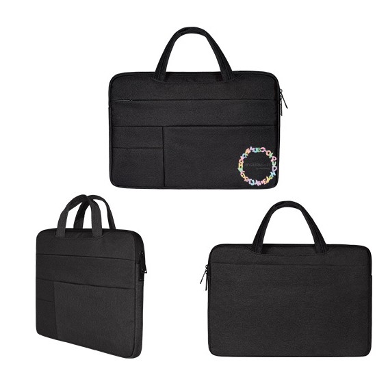 TAS LAPTOP SLEEVE CASE CANVAS SLEEVE ACER HP DELL ASUS LENOVO NEW AIR PRO TOUCHBAR CASE BAG 11 13 14 15-CANVAS BLACK