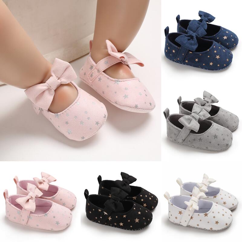 Sepatu Bayi Prewalker Perempuan Umur 0 - 12 Bulan Sepatu Flat Anak Bayi Perempuan Baby Prewaker Shoes Cewek Murah Umur 0 - 14 Bulan, umur 1 Tahun 0 - 6 Bulan AK 08