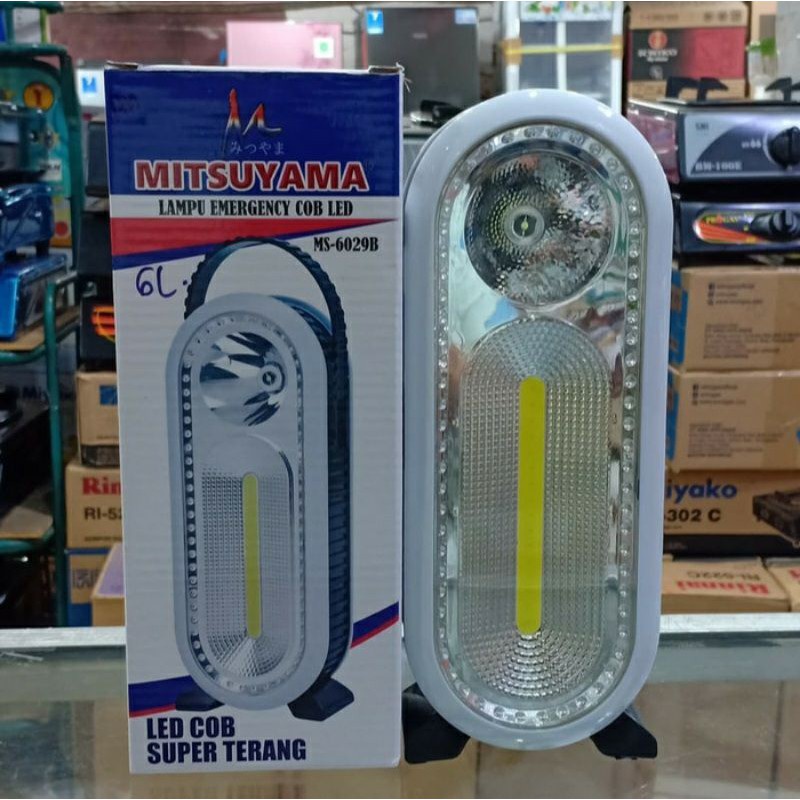 Lampu LED Emergency Senter Mitsuyama Ms-6029B Charger SUPER TERANG