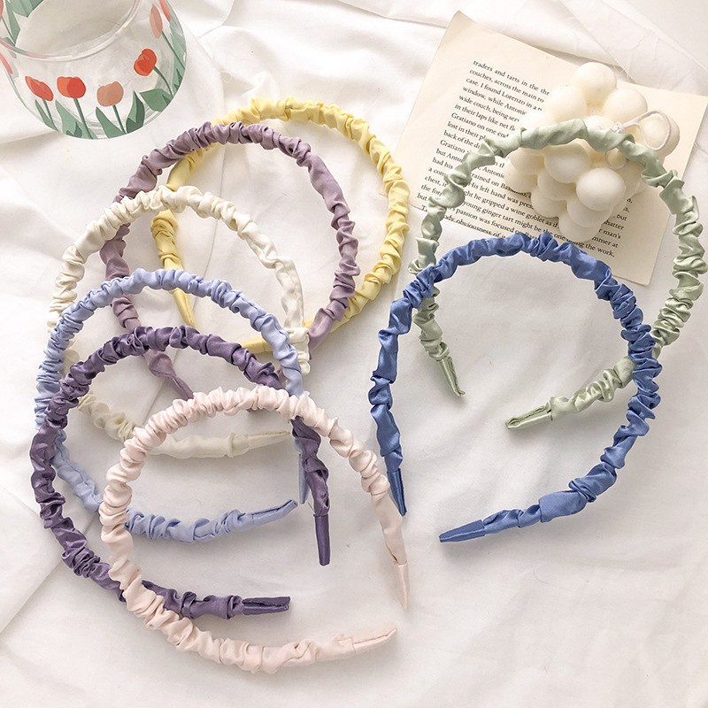 3SP | ART34 Bando Kerut Scrunchie Polos Fashion Korea Headband Ruffle Puff Import Murah