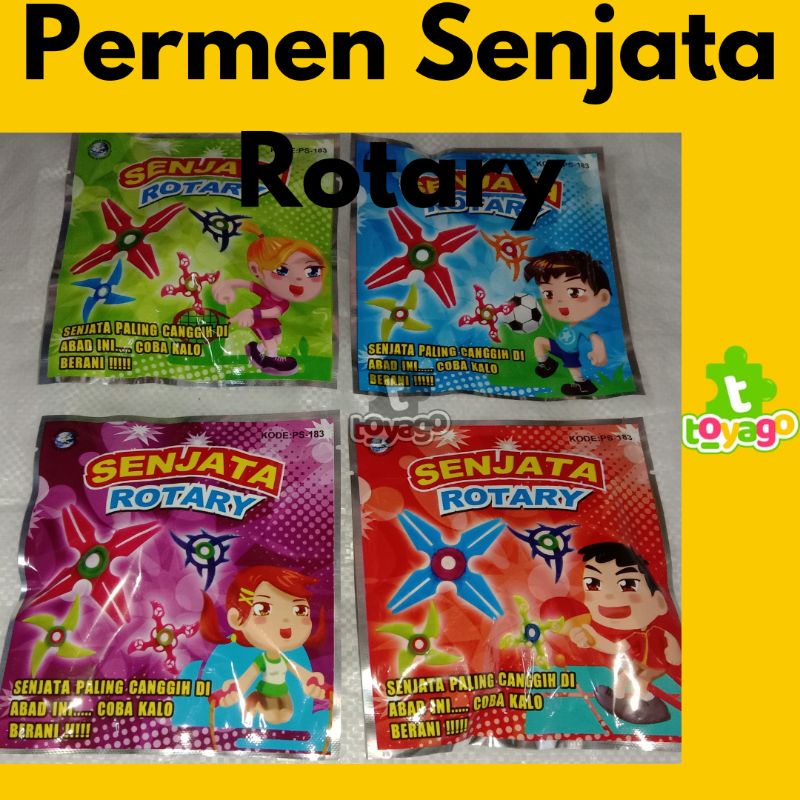 Permen Senjata Rotari Berhadiah Langsung Isi 20 Pcs Grosir Murah ( Aman dan Halal )