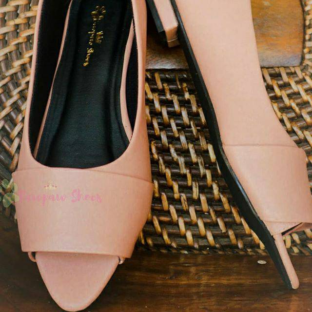 Rosalinda Peach Shoes | Sepatu Wanita Big Size Jumbo Flat Heels Ukuran Besar 41 - 45