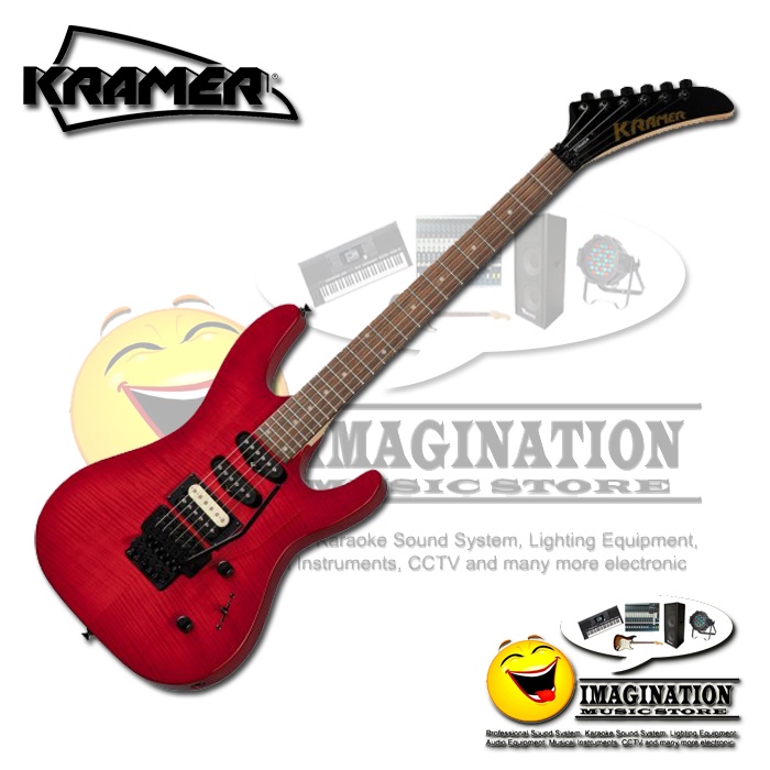 Kramer Striker Figured HSS Electric Guitar - Transparent Red