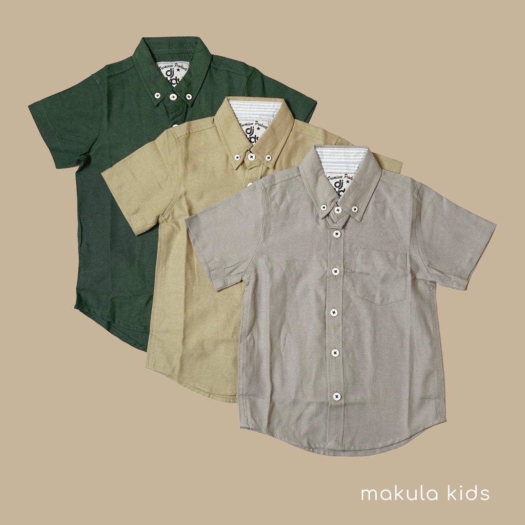 kemeja oxford anak umur 3-9 tahun / pakaian anak laki-laki / dj kids