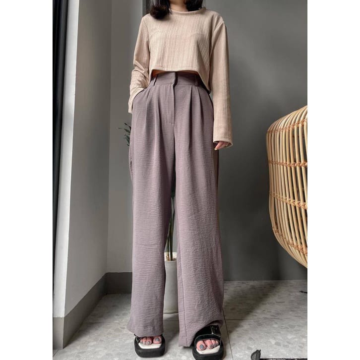 Kulot Crinkle - Celana Kulot - Celana Wanita - Trouser 929