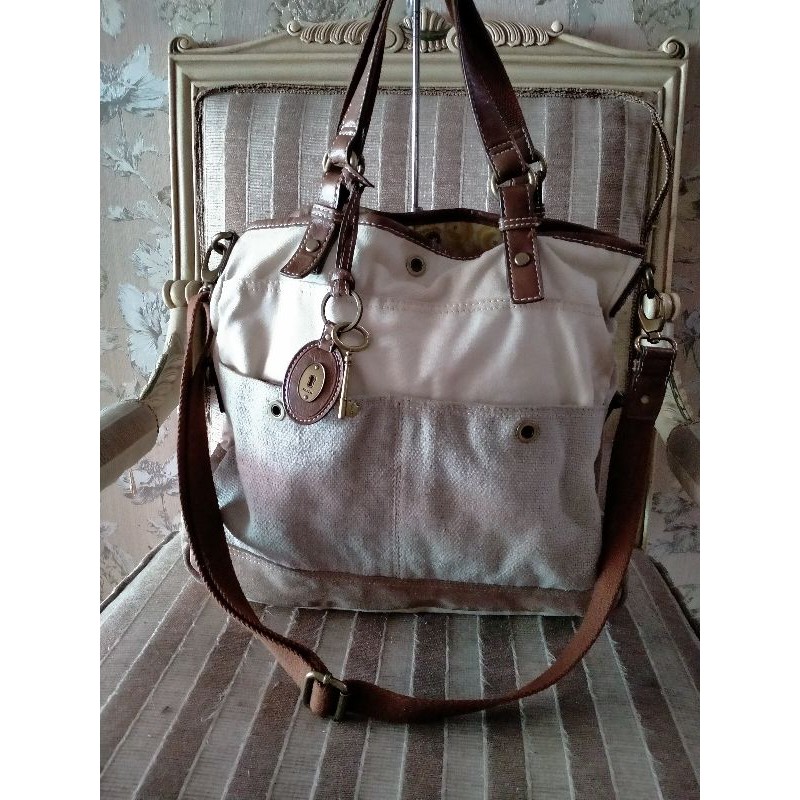 Fossil Tas Canvas Preloved