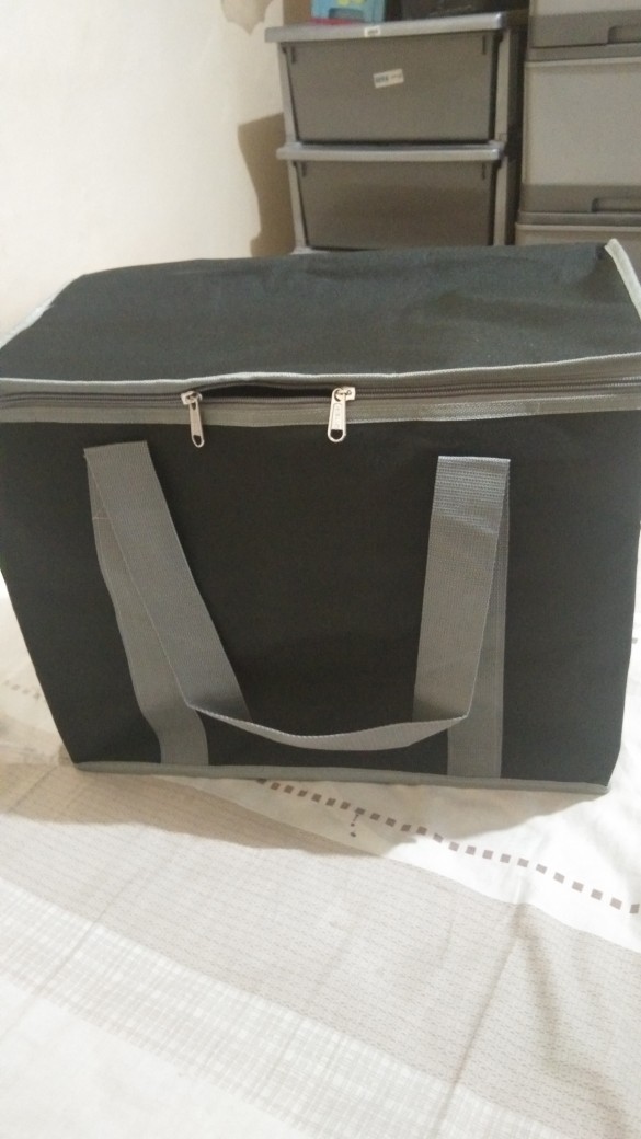 30l Zipper Cooler Bag Tas Belanja Pendingin Ice Wanita Shopping Aluminium Foil Resleting Ritsleting