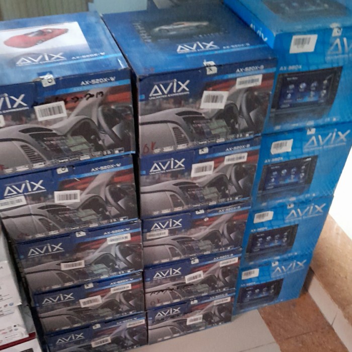 DOUBLEDIN AVIX DVD TV USB BLUETOOTH LENGKAP