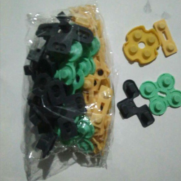 Karet tombol stik PS 2, lentur dan murah untuk 10 set (10 stik)