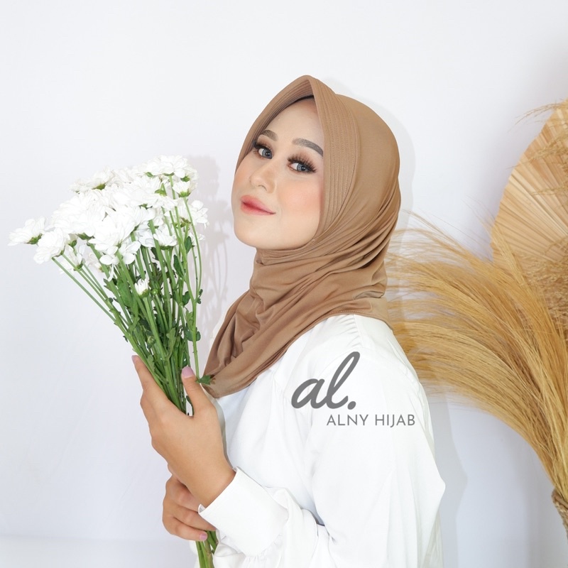 Alny Hijab - Jilbab Sport /Jilbab Lycra Instan Jokowi / Bergo Sport-3