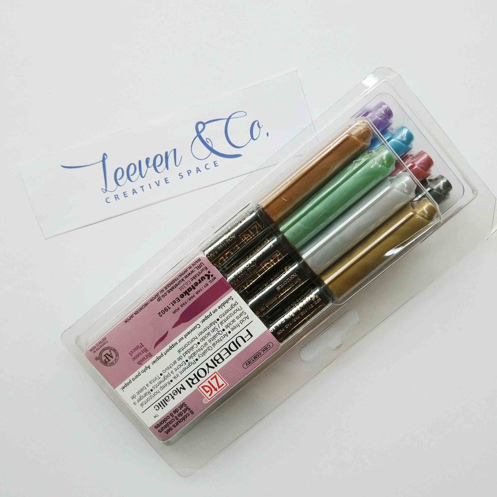 

ZIG KURETAKE FUDEBIYORI METALLIC SET 8Colour
