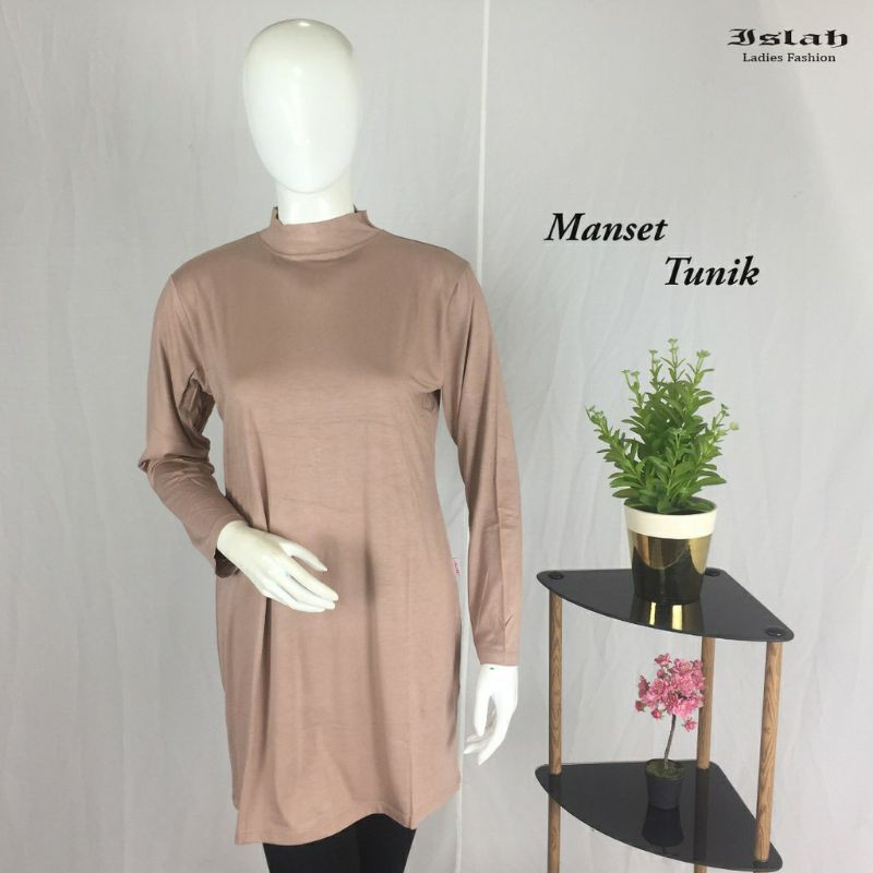 Manset Tunik Rayon Premium, Manset Tunik Basic Turtle neck