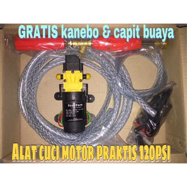 Alat cuci AC motor mobil high pressure portable paket