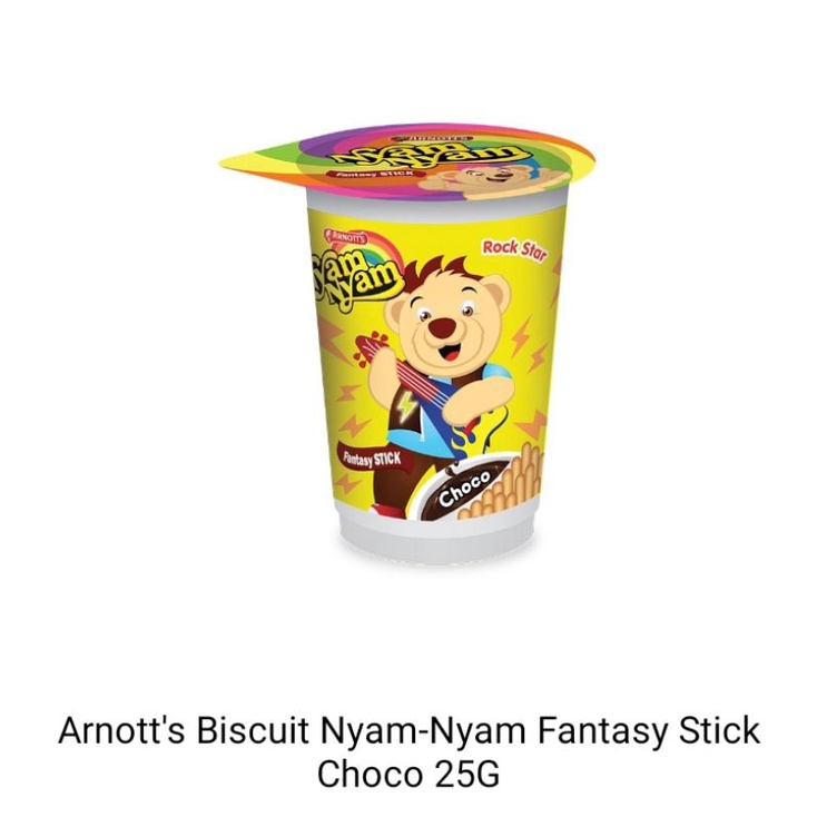 

Arnott's biscuit nyam nyam fantasy stick choco 25gr