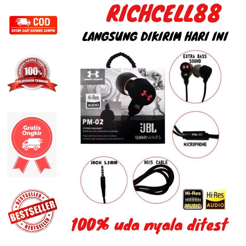 Headset/Handsfree JBL PM-02 Super bass