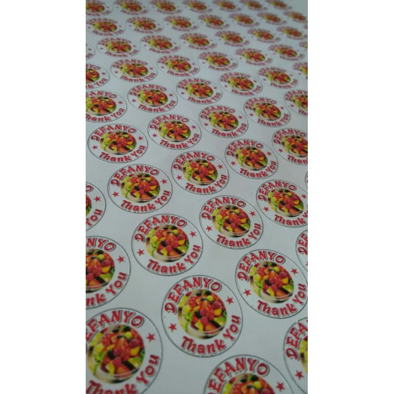 

Cetak Sticker Cutting/ Label Makanan/ Cetak Stiker Free Desain