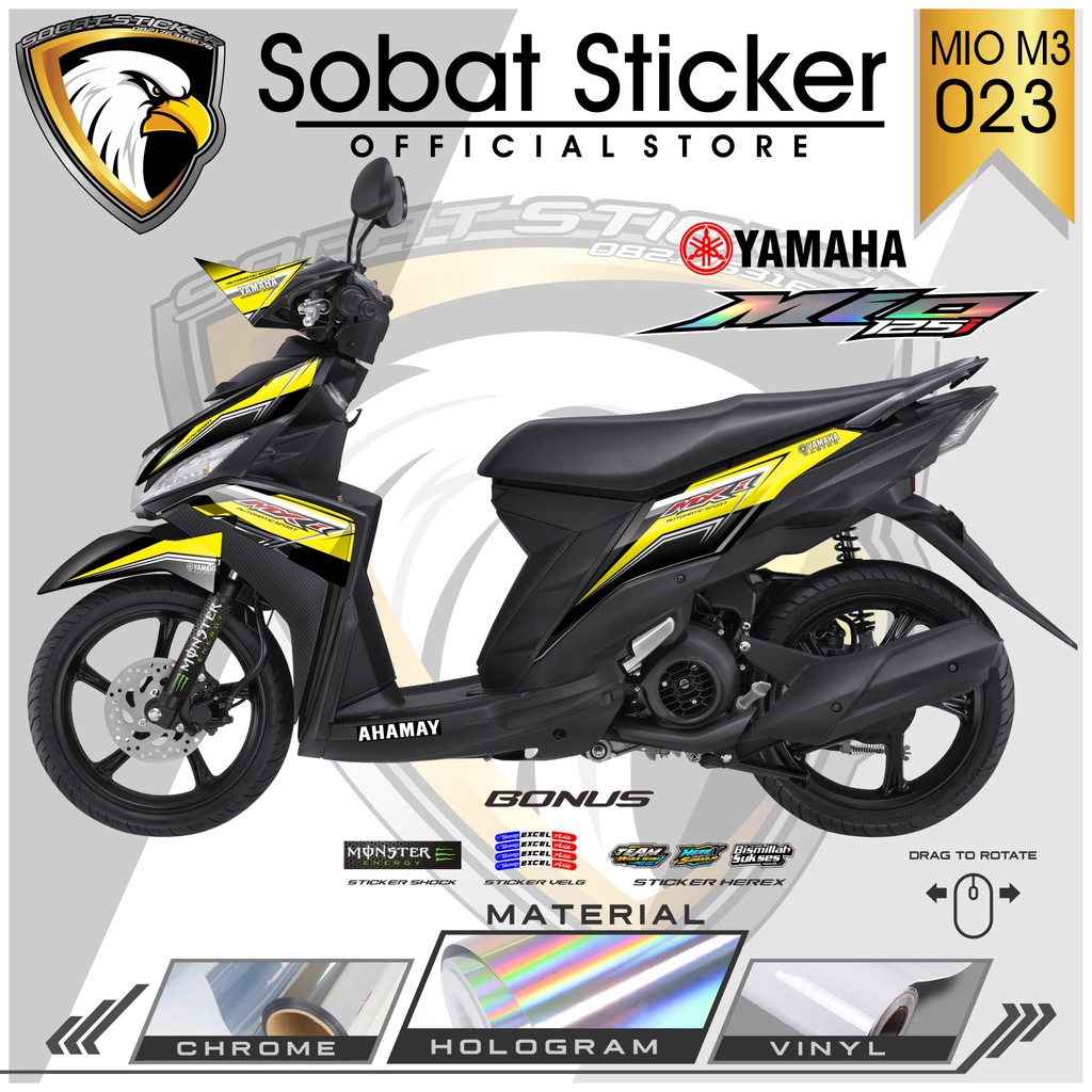 STRIPING MIO M3 - STRIPING HOLOGRAM YAMAHA MIO M3 TERBARU SB-023