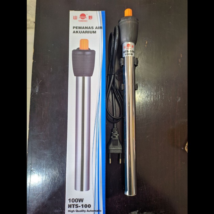 Yamano Heater Aquarium Stainless Steel HTS 100 HTS100 Penghangat Pemanas Air Aquarium Akuarium