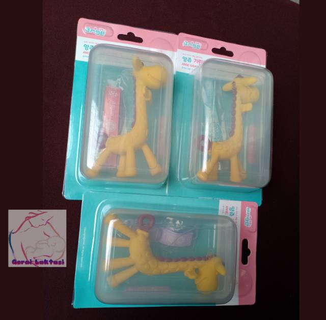 ANGE GIRAFFE TEETHER WITH CLIP AND CASE