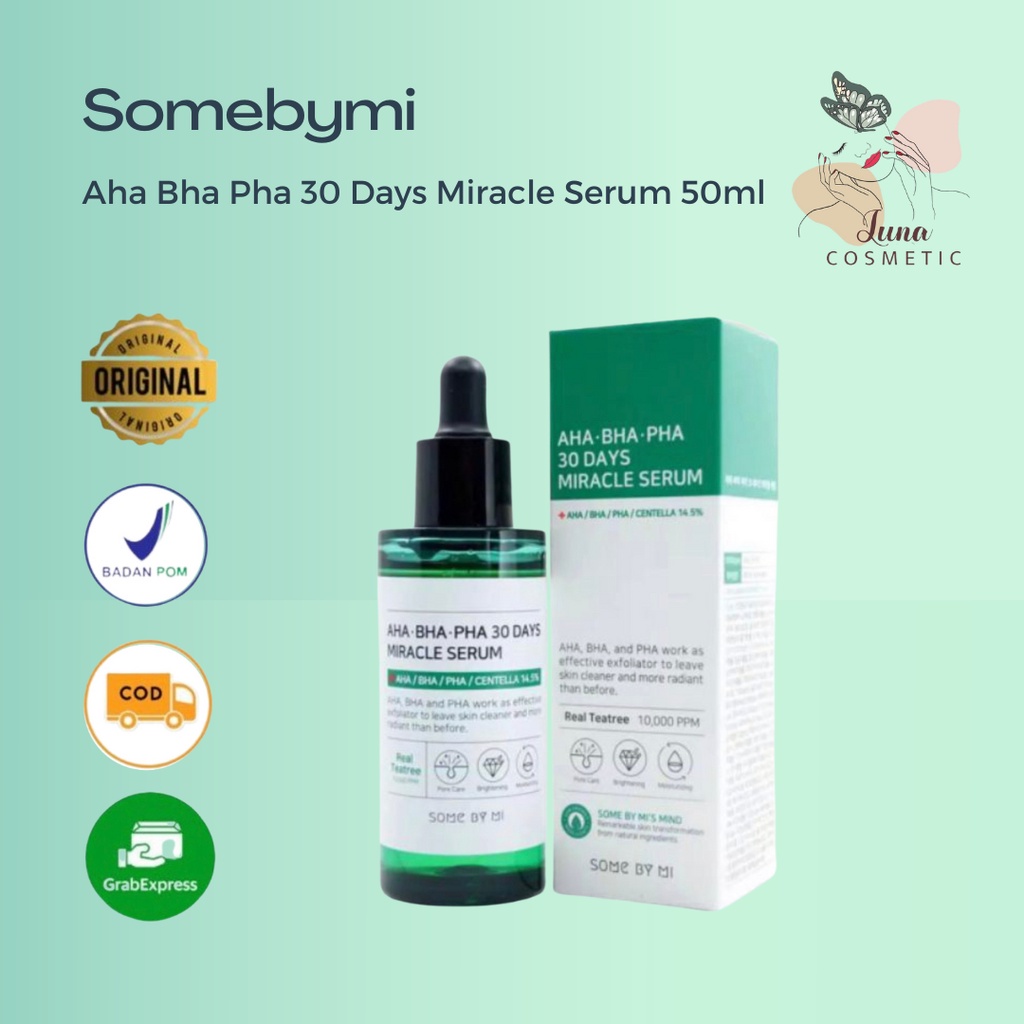 Some By Mi Serum AHA BHA PHA 30 Days Miracle Serum Penghilang Jerawat 50ml