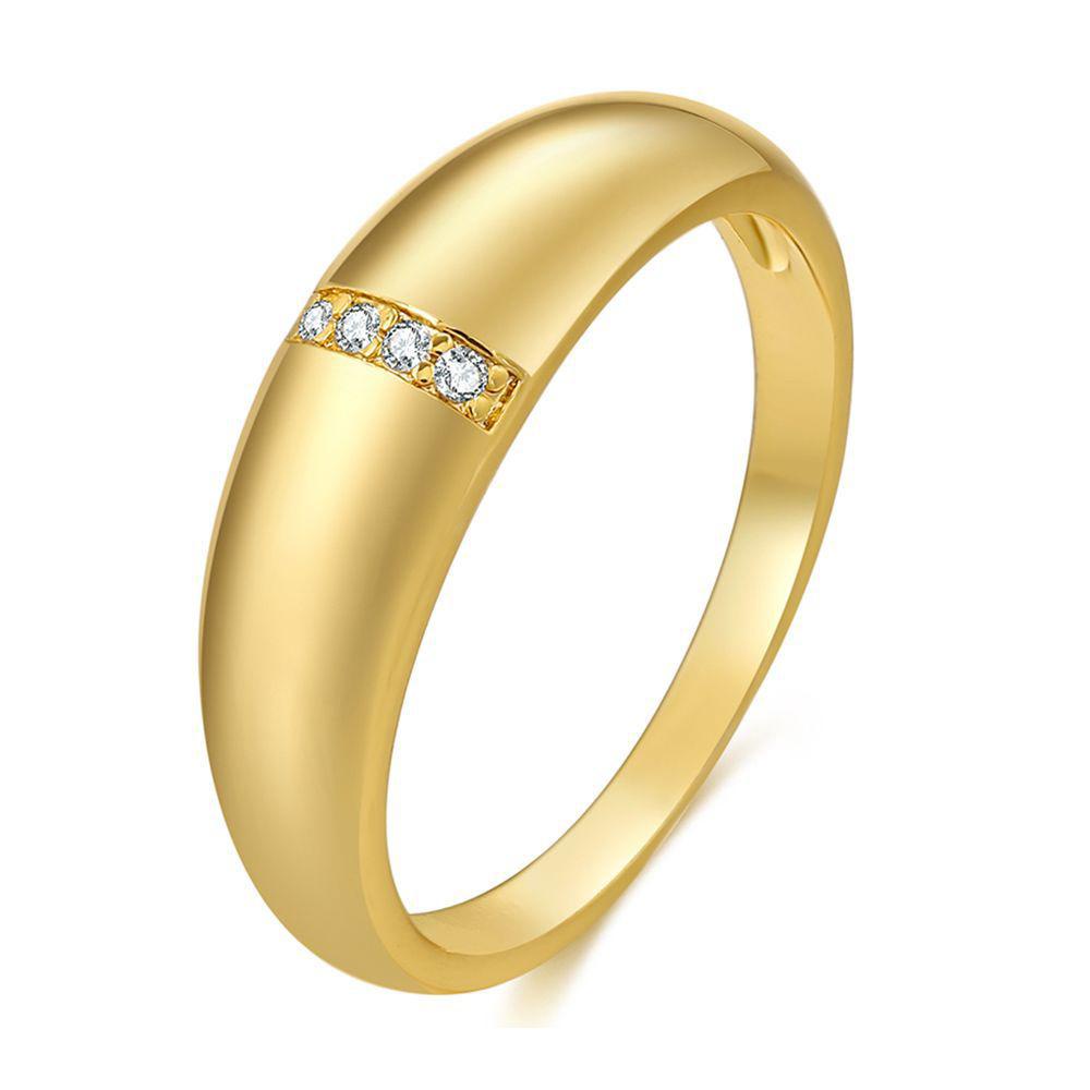 Lily Chunky Cincin Perhiasan Pernikahan Romantis Jari Mode Geometris