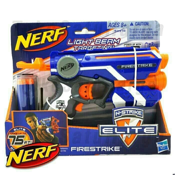 Nerf Elite Firestrike Original  Kado Mainan Anak Nerf Gun Elite