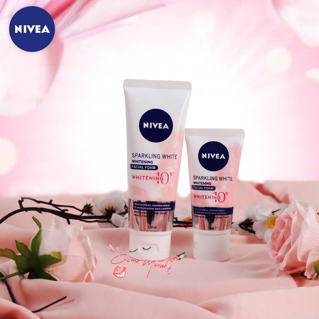 NIVEA SPARKLING BRIGHT FACIAL FOAM 100ML