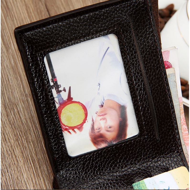 #LC-Wallet Dompet Kulit Lipat Pria  D8066