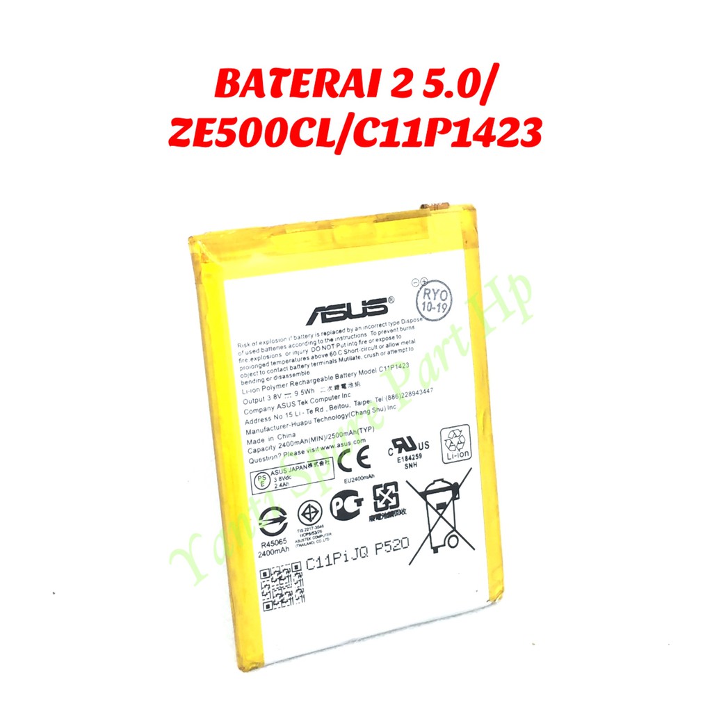 Baterai Asus Zenfone 2 5.0 ZE500CL C11P1423 Original New