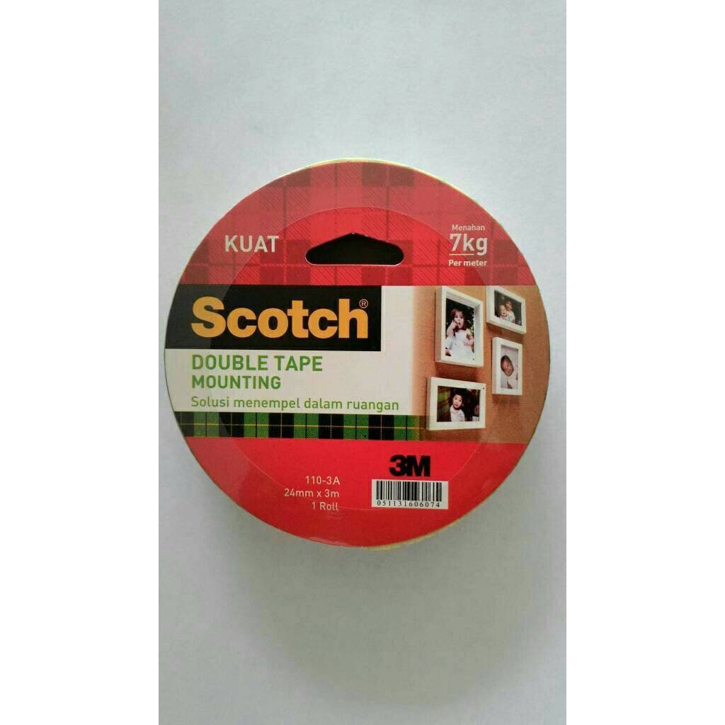 

Doubletape mounting SCOTCH merekat kuat