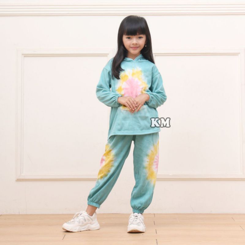 Heykids PASSWORD V Setelan Sweater 5-7 Tahun Baju Outfit Anak Berkualitas