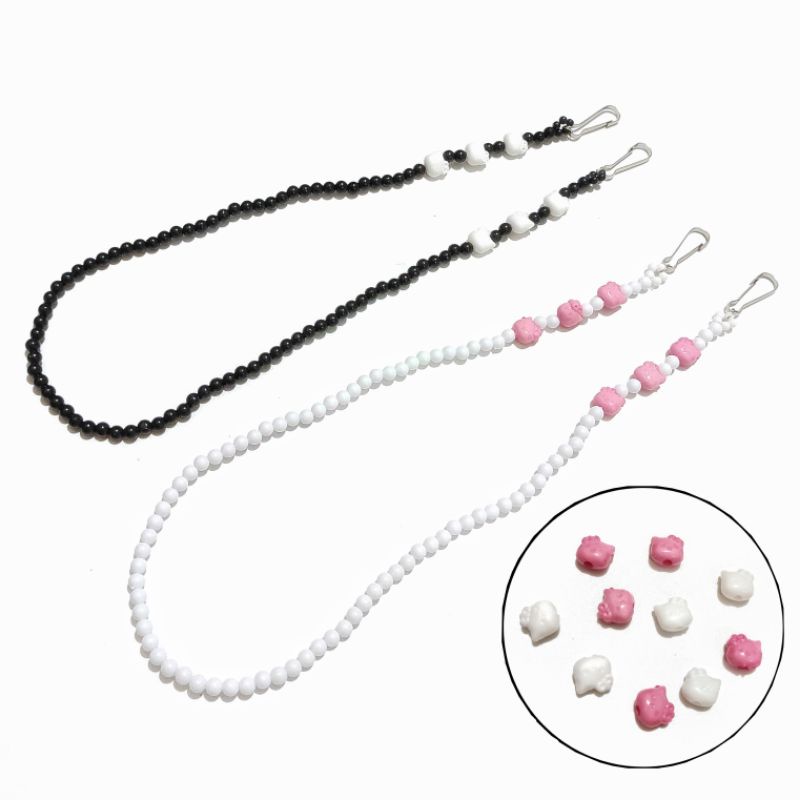 Kalung Masker Strap Mask Hanging Hello Kitty Beads Mote