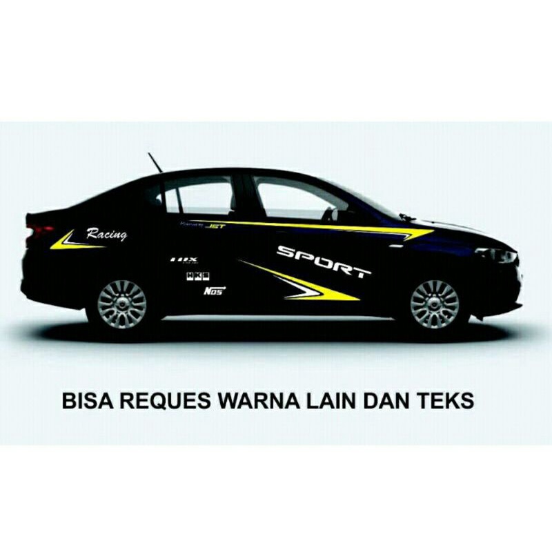 stiker mobil sedan corolla city vios soluna baleno civic accord semua mobil