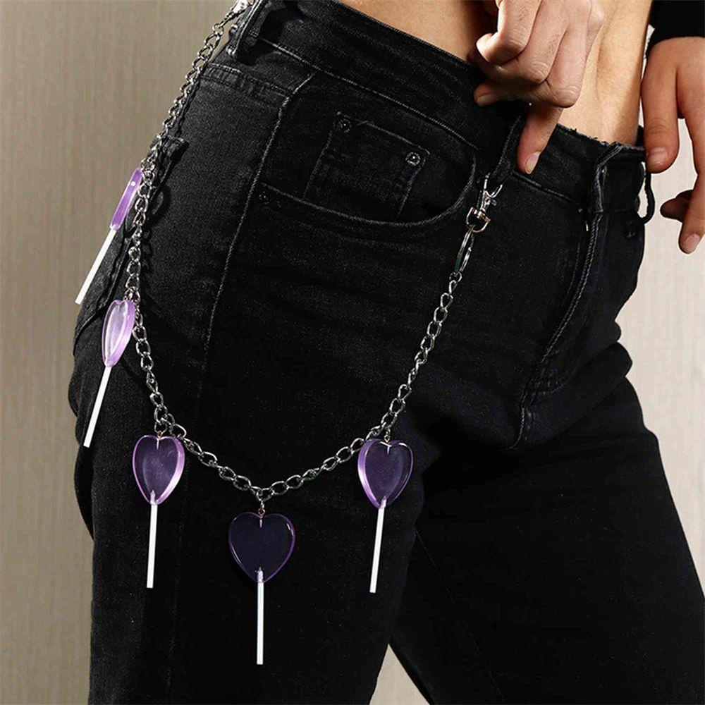 Lily Rantai Pinggang Fashion Baru Jeans Jewerly Rock Keychain Hip Hop Rantai Keychain