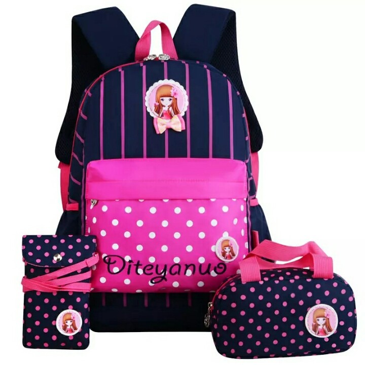 ARMELIA SHOP - Tas Ransel Sekolah Anak Beby Salur-Tas Ransel Backpack Sekolah Anak Perempuan Remaja