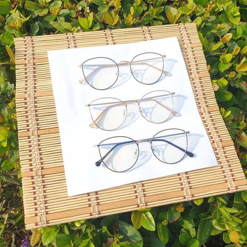 Demodas Kacamata Cat Eye wanita Lensa Photocromic bluecromic antiradiasi blueray gratis minus 6073 Frame kacamata lensa photochromic cateye wanita cewe demodas glasses