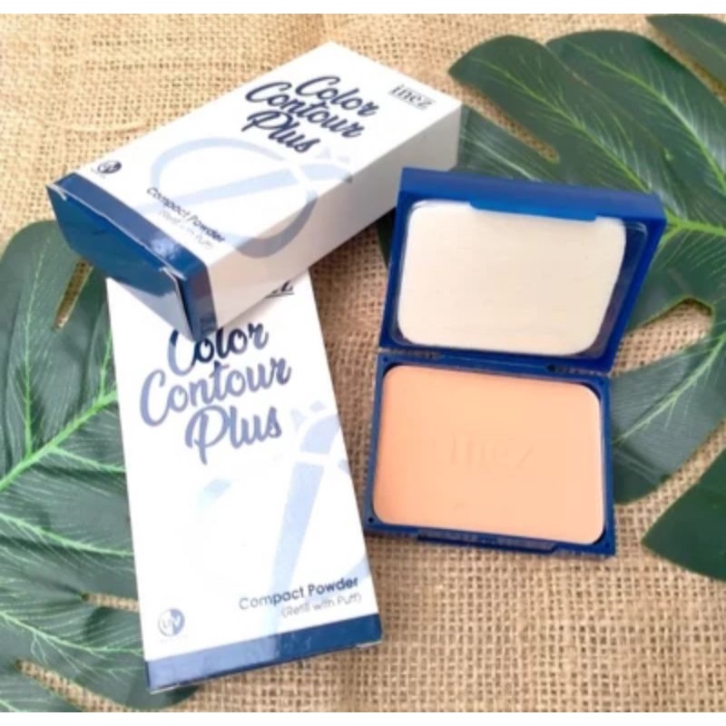 Inez Color Contour Plus Reffil Compact Powder Bedak Padat Inez Original