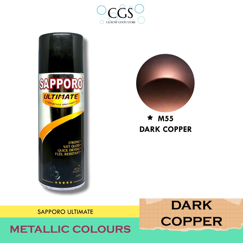 SAPPORO DARK COPPER M55 - cat sapporo tembaga - sapporo m55 - cat motor tembaga - cat velg - pilok t