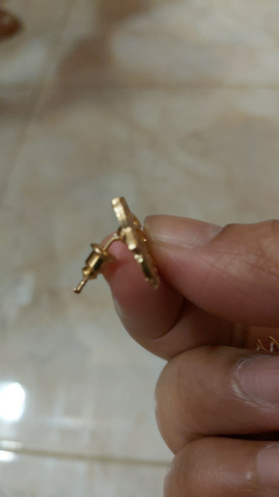 Anting Bunga Teratai Tanaman Bunga Perempuan Berongga Sederhana Dan Bergaya