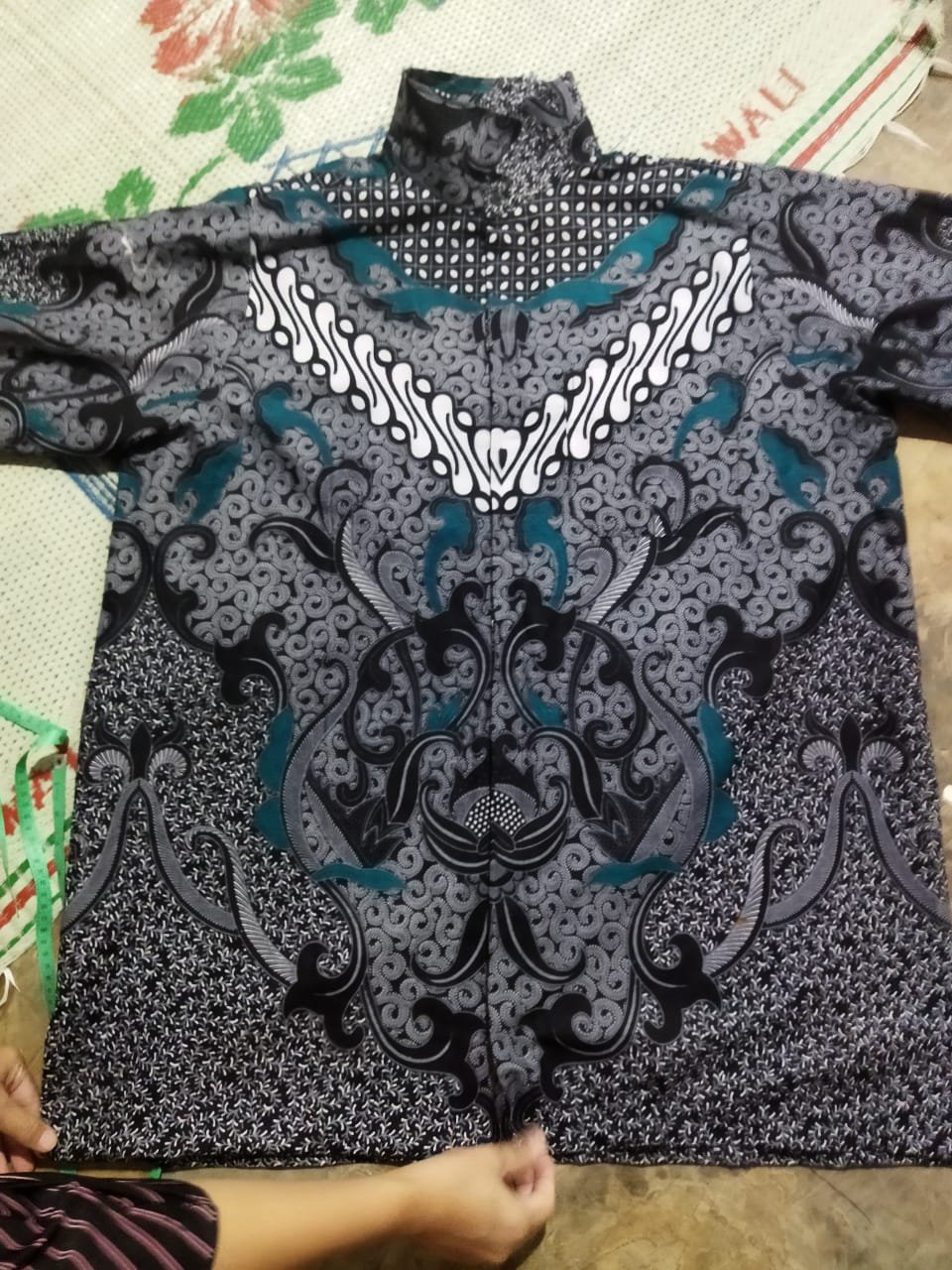 Motif Dimensi Abu Baju Batik Couple Keluarga Seragam Gamis Blouse Anak Putri Hem Kemeja Tunik Dress