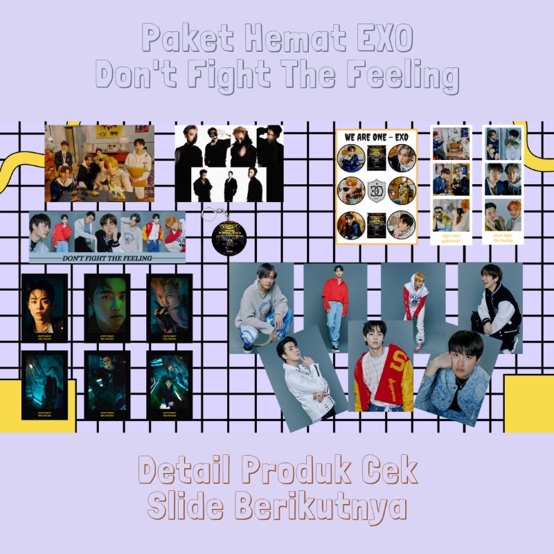 PAKET HEMAT EXO DON'T FIGHT THE FEELING l PAKET BEJIBUN EXO l FANKIT EXO DON T FIGHT THE FEELING