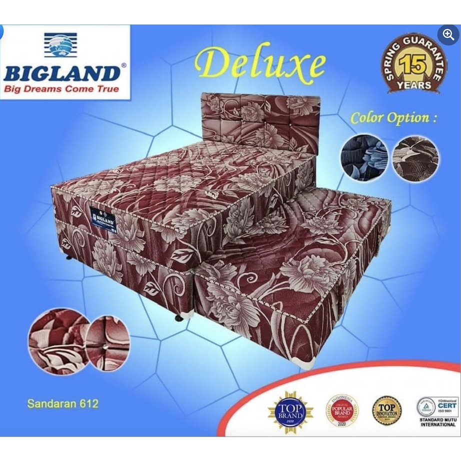 Springbed Bigland 2 in 1 Deluxe Free Bantal