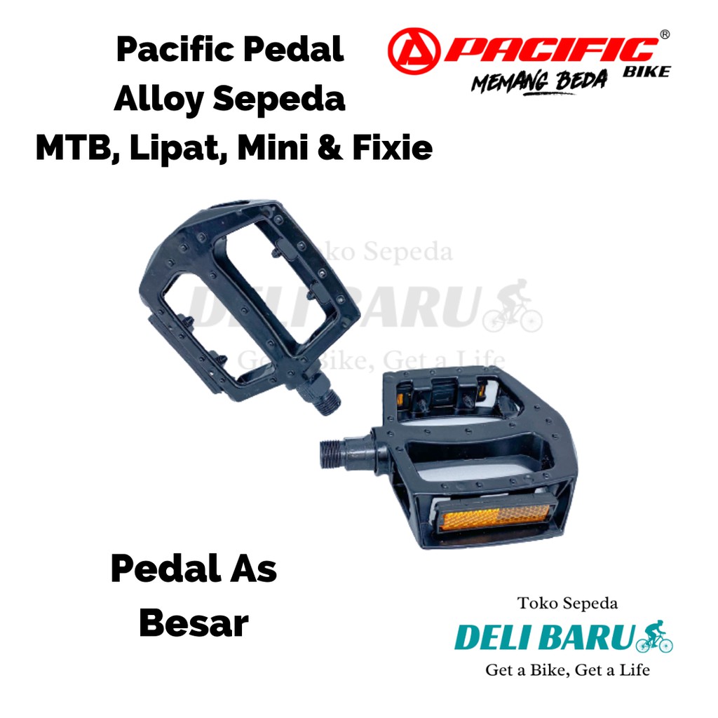 Pedal alloy pacific sepeda MTB lipat fixie AS BESAR